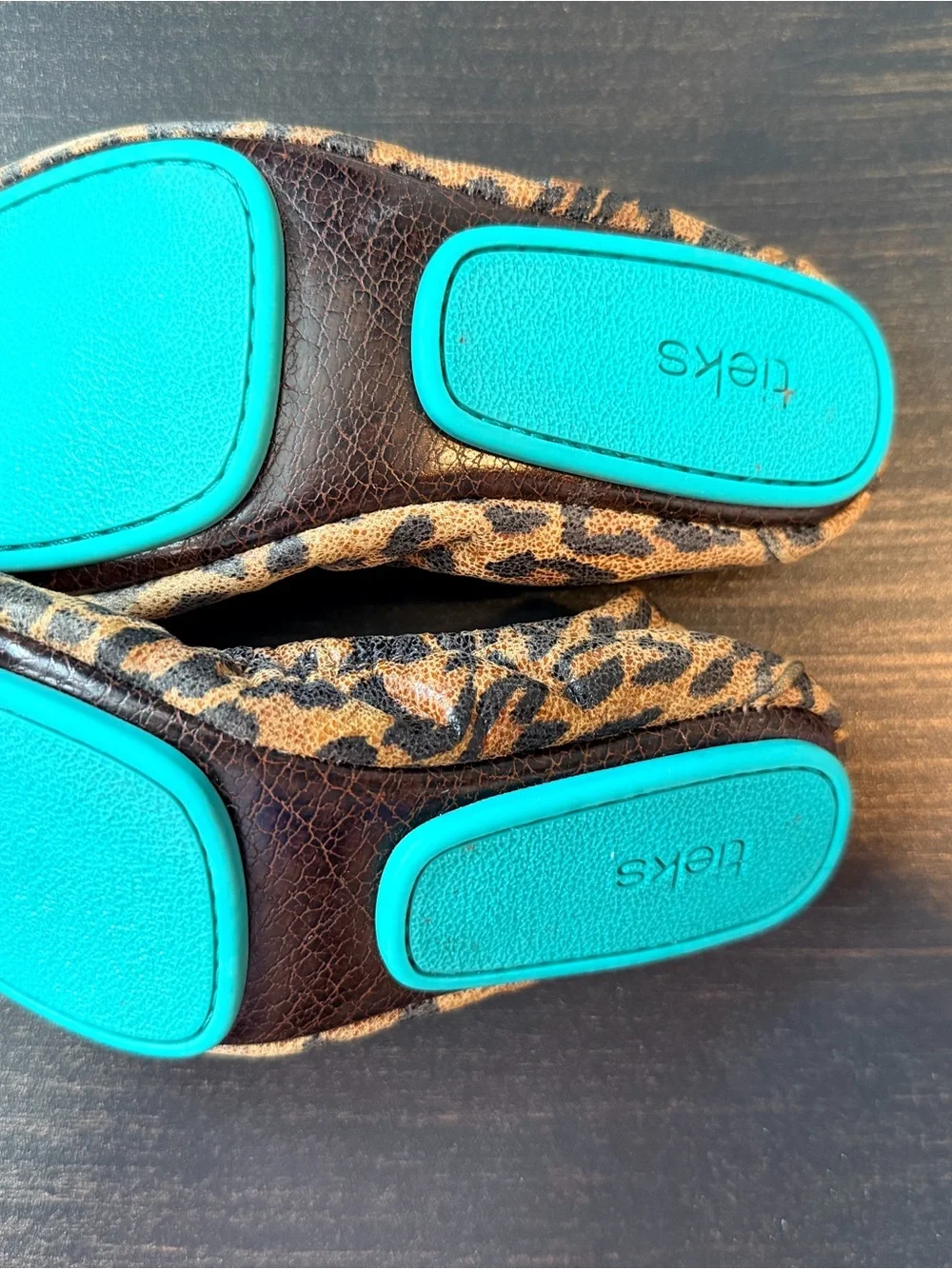 Kids Leopard Tieks, Size 11C